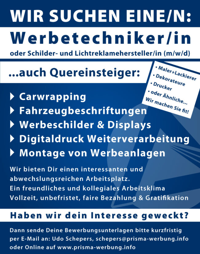 Stellenanzeige-Werbetechniker-01.2023_mit-quereinsteiger_Neu